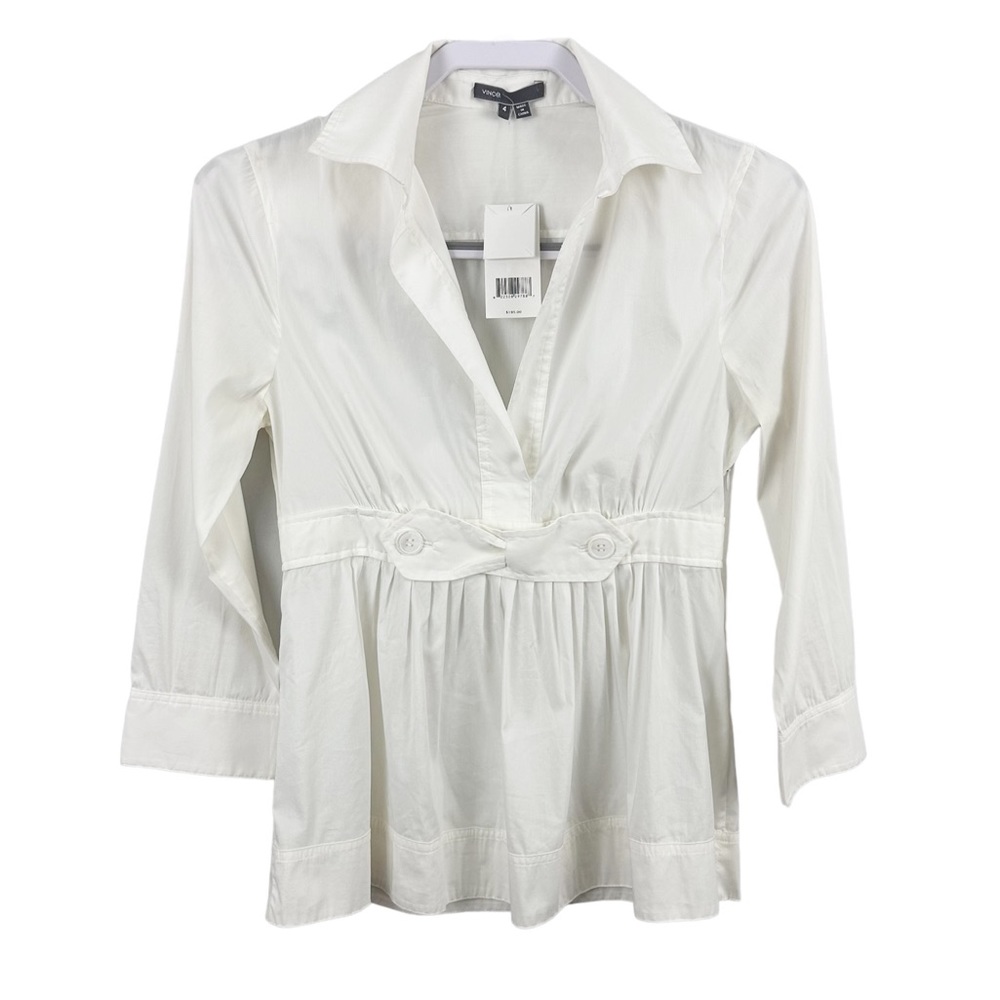 Vince White Ivory Shirt Top